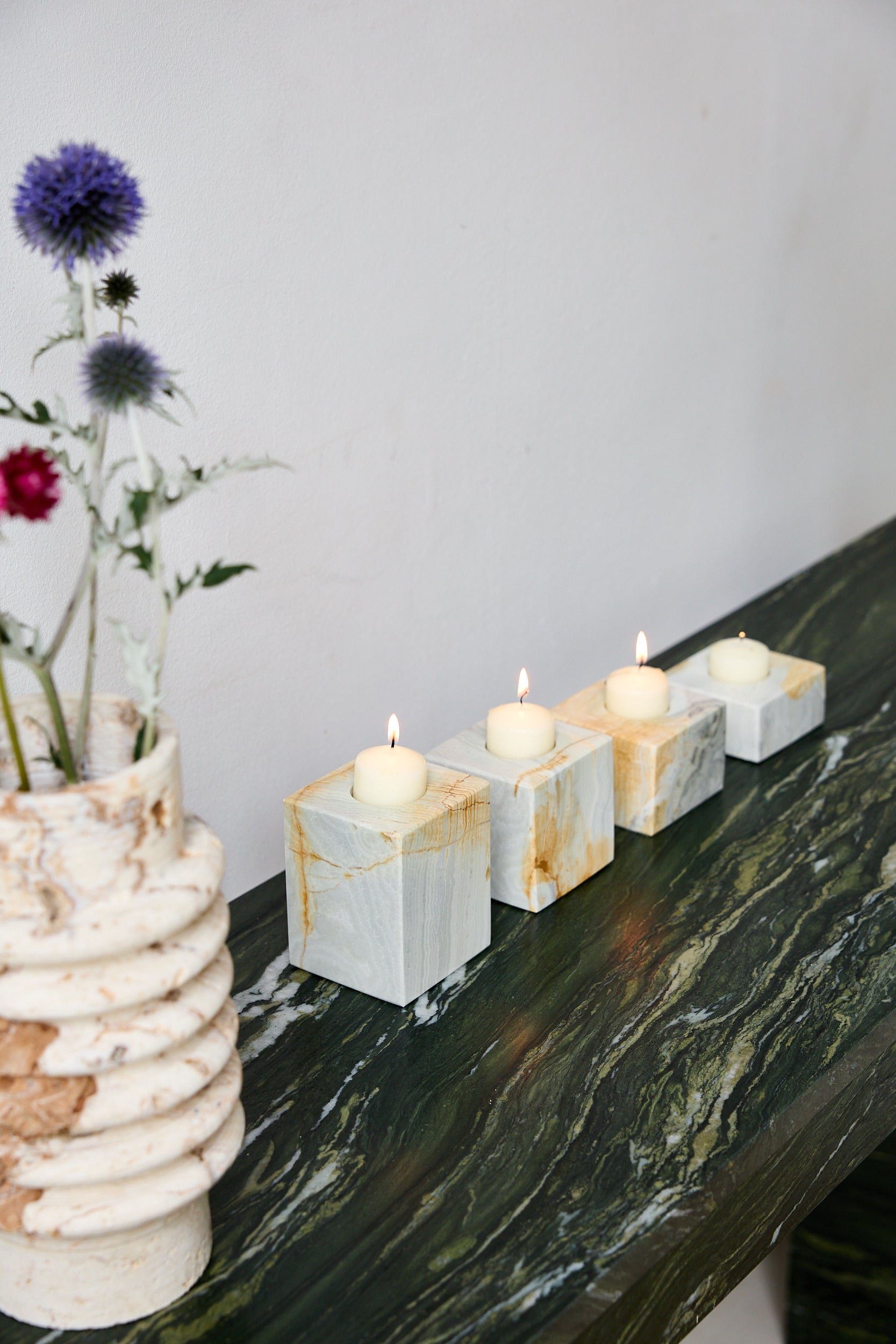 Marble Candle Holders