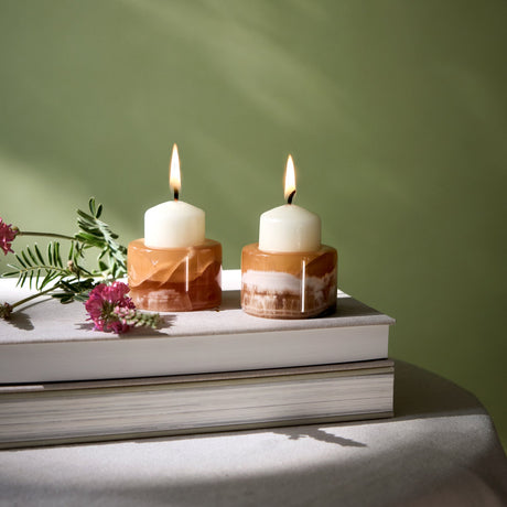 Magnolias Candle Holder Duo