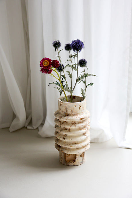 Crystallara Travertine Vase