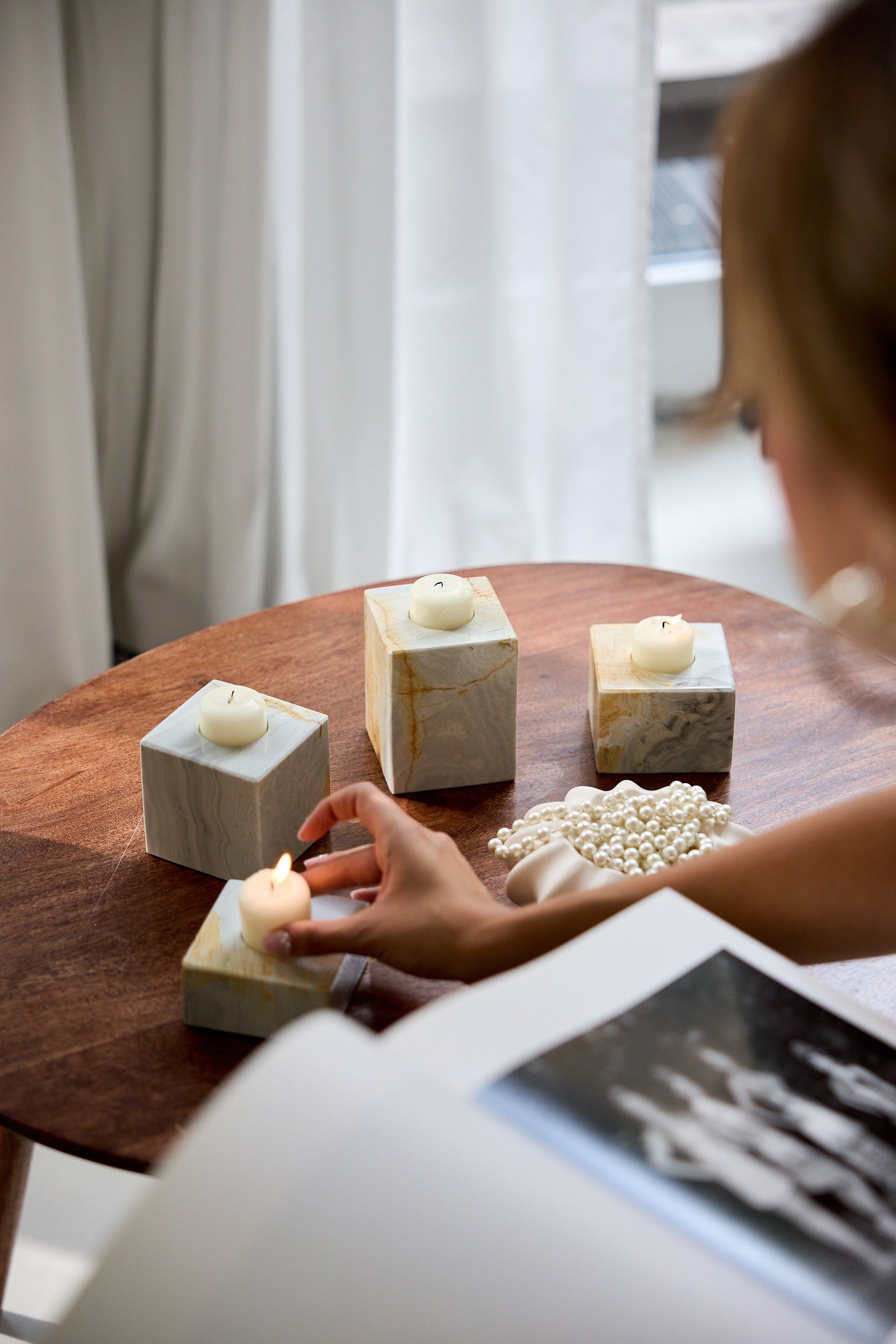 Solvian Candle Holder Set
