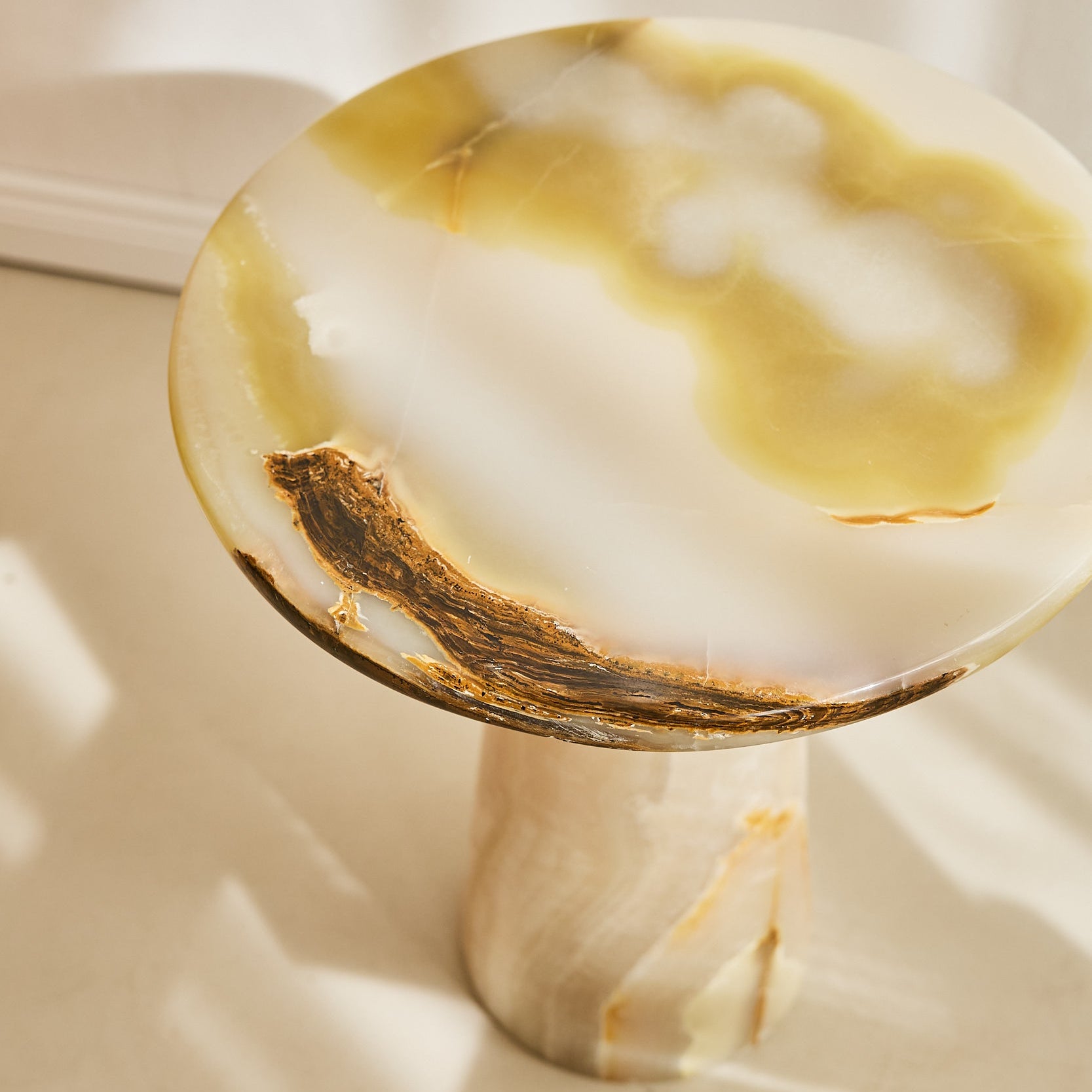 Solano Onyx Side Table