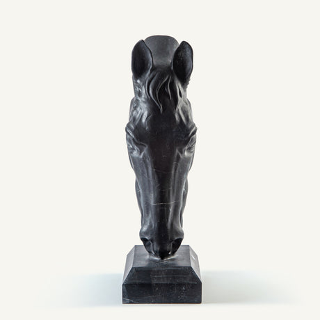 Noir Equus Bust Sculpture