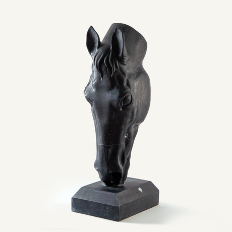 Noir Equus Bust Sculpture