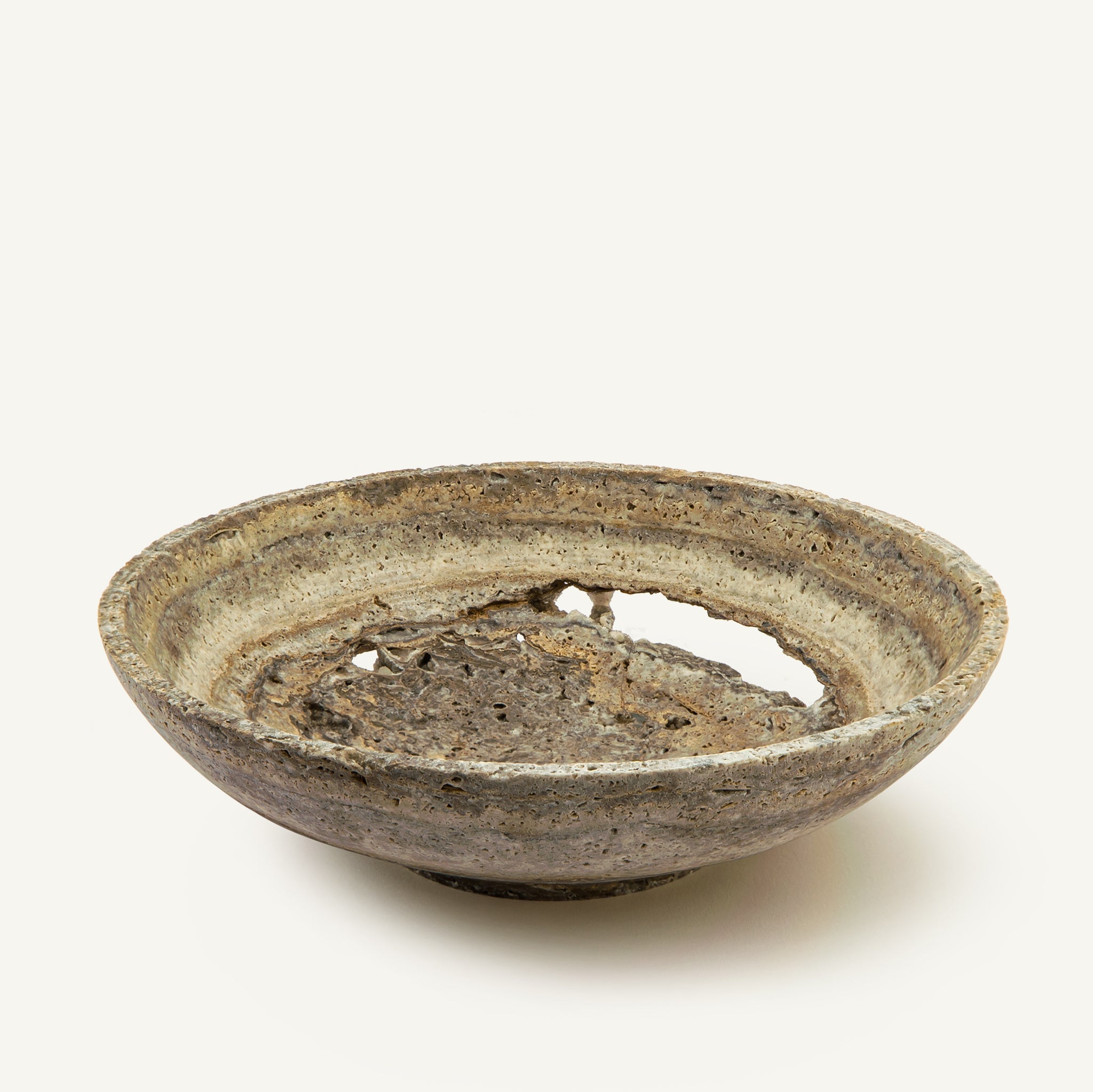 Celestia Travertine Bowl