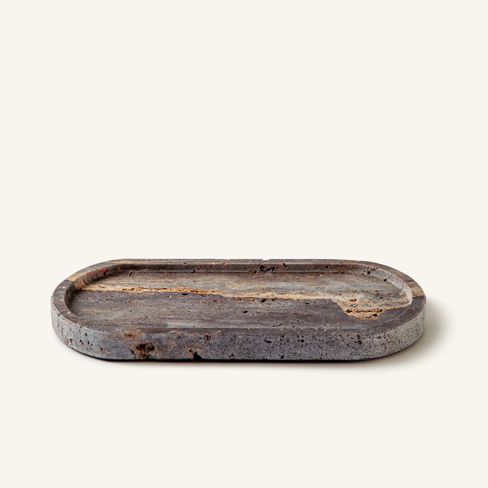 Small Hestia Rounded Tray Gray