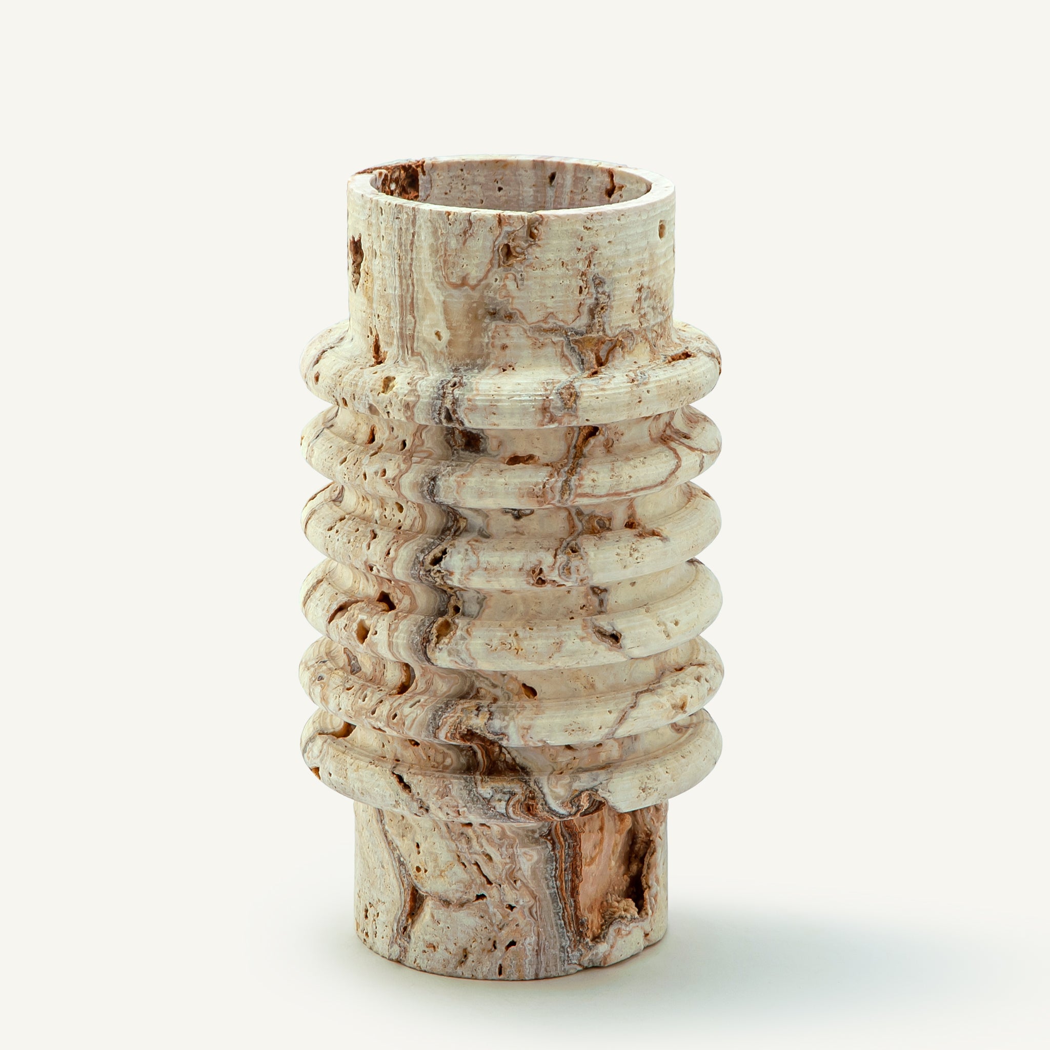 Crystallara Travertine Vase