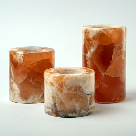 Tranquil Onyx Candle Holders (Set of 3)