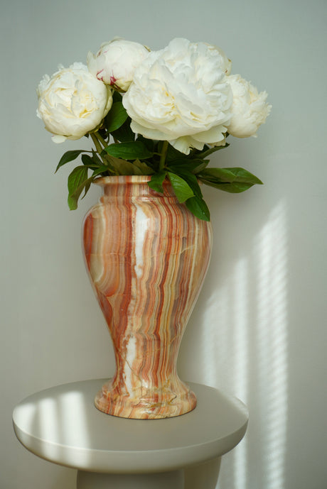 Amber Veil Vase