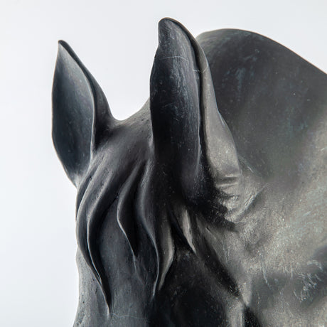 Noir Equus Bust Sculpture