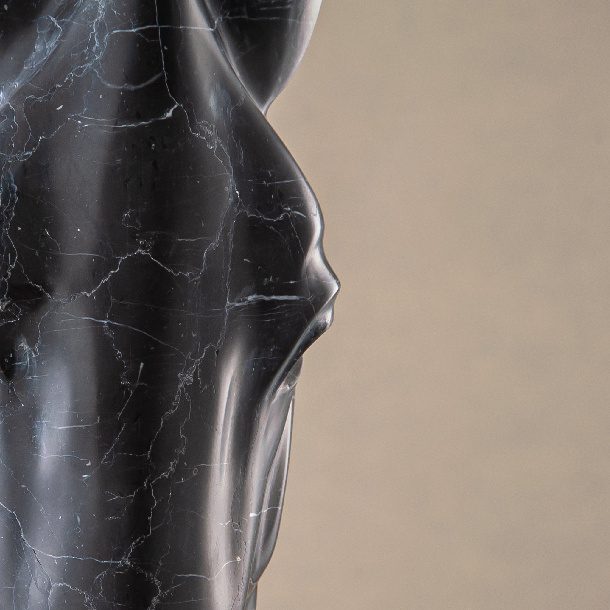 Noir Equus Bust Sculpture