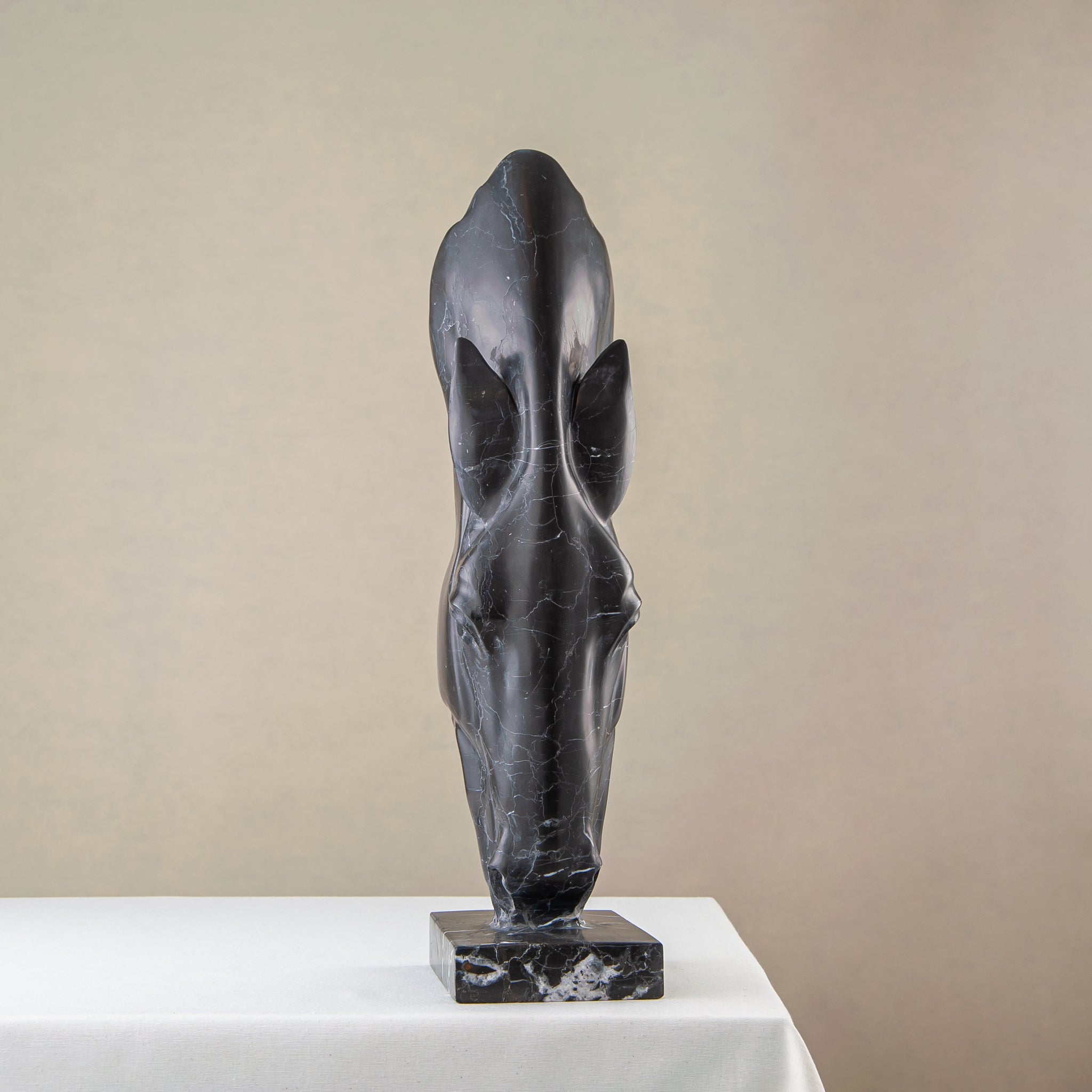 Noir Equus Bust Sculpture