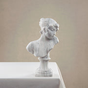 Handcrafted white marble sculpture by Uniiqo Studio
