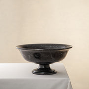 Black marble bowl one of a kind classic centrepiece bowl for classic interiors and luxurious homes