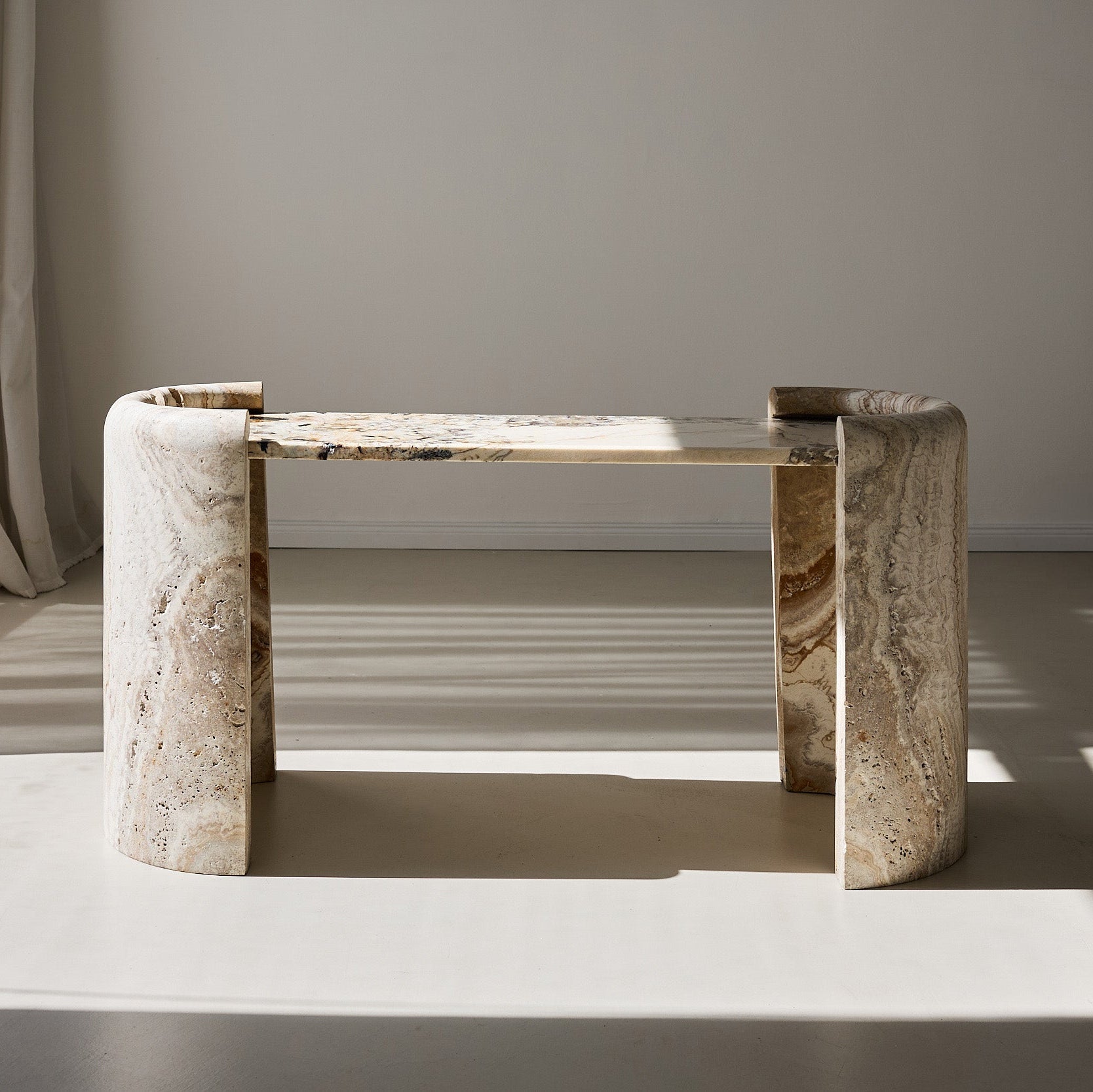 Patrano Coffee Table, handcrafted coffee table made out of solid stone for luxurious homes