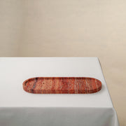 rare handcrafted travertine tray made out of red travertine by Uniiqo Studio in Berlin