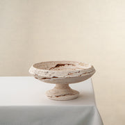 decorative handcrafted travertine bowl by Uniiqo Studio perfect for unique gift