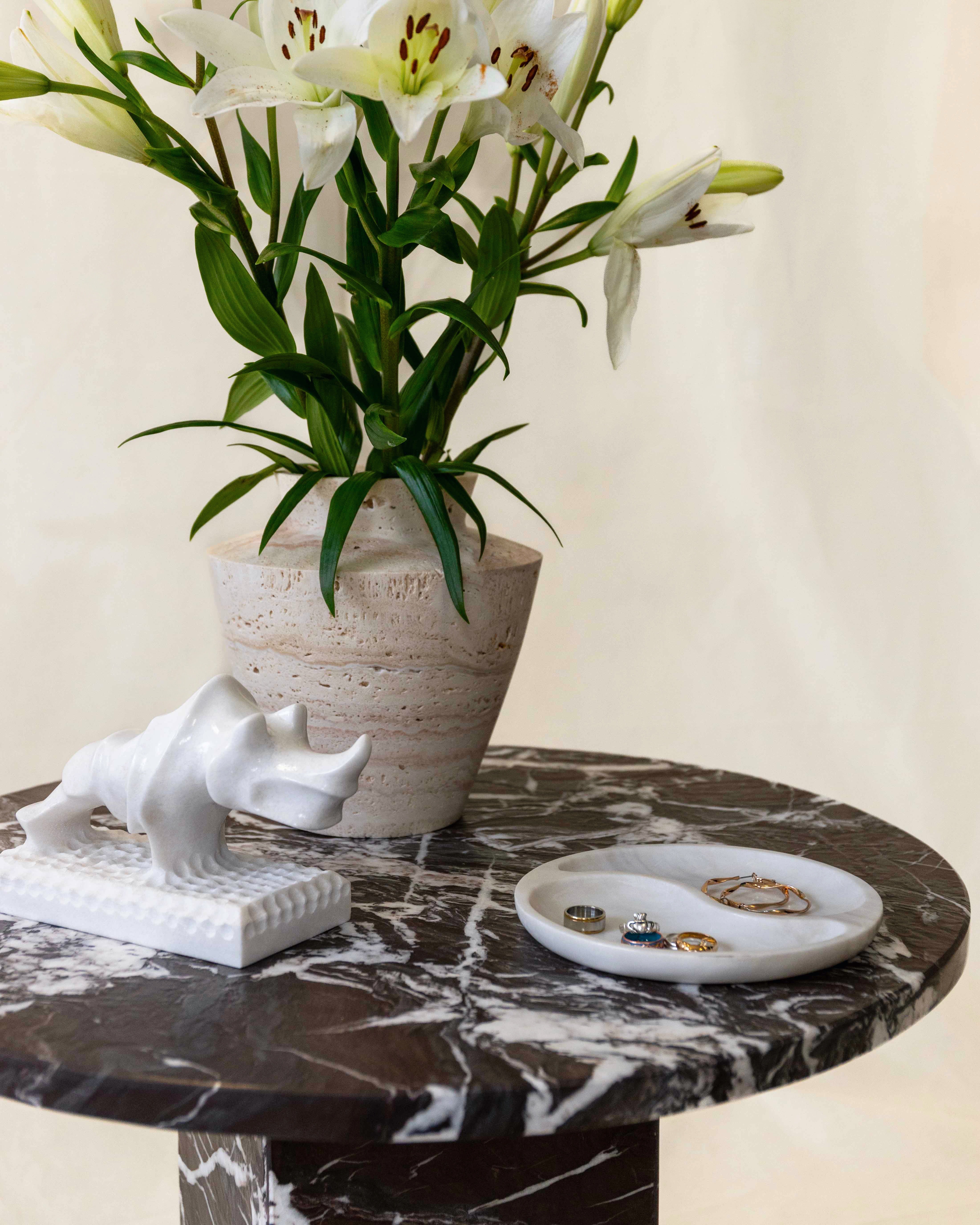 Electra Marble Side Table