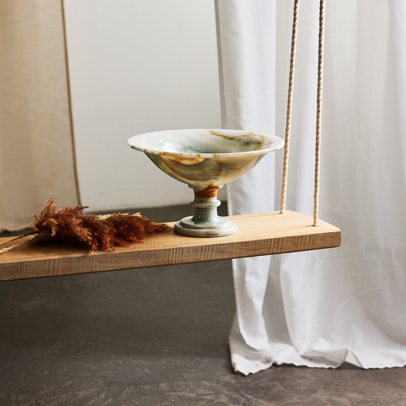 handcrafted blue onyx bowl by Uniiqo Studio