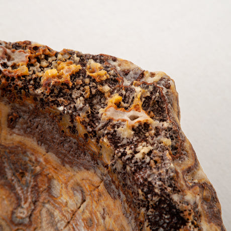 handcrafted onyx bowl with layered amber and ivory veining for luxury table decor
