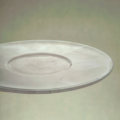 handcrafted pink onyx plate with smooth round shape and soft blush tones for modern table decor
